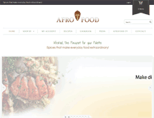 Tablet Screenshot of afrofood.com